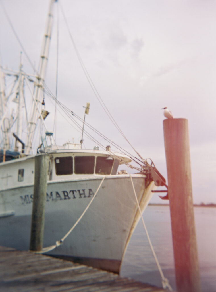 Boat slips in the Apalachicola marina